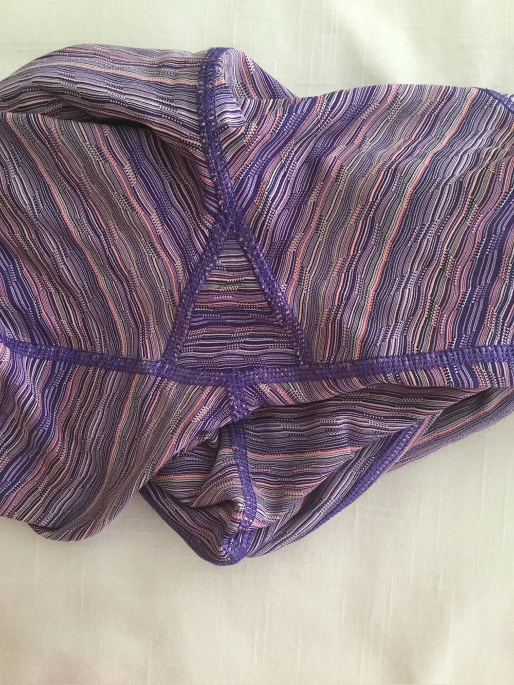 Archival Lululemon Run Inspire Crop II Luxtreme Purple Pink Space Dye Size 4
